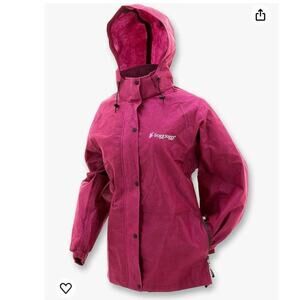 FROGG TOGGS woman classic proaction waterproof rain jacket in cherry size small